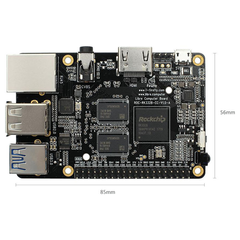 RK3328 SOC sisseehitatud plaat